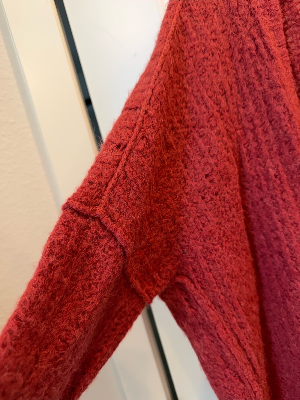 Free People Weekend Getaway Cardigan Alpaca Nylon Cozy Open Front S - Picture 9 of 14